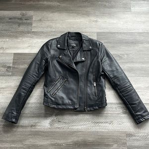 Black Leather Jacket (faux)